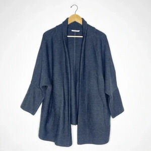 MM Lafleur Morandi Cardigan Sweater in Gray Size Medium Large.